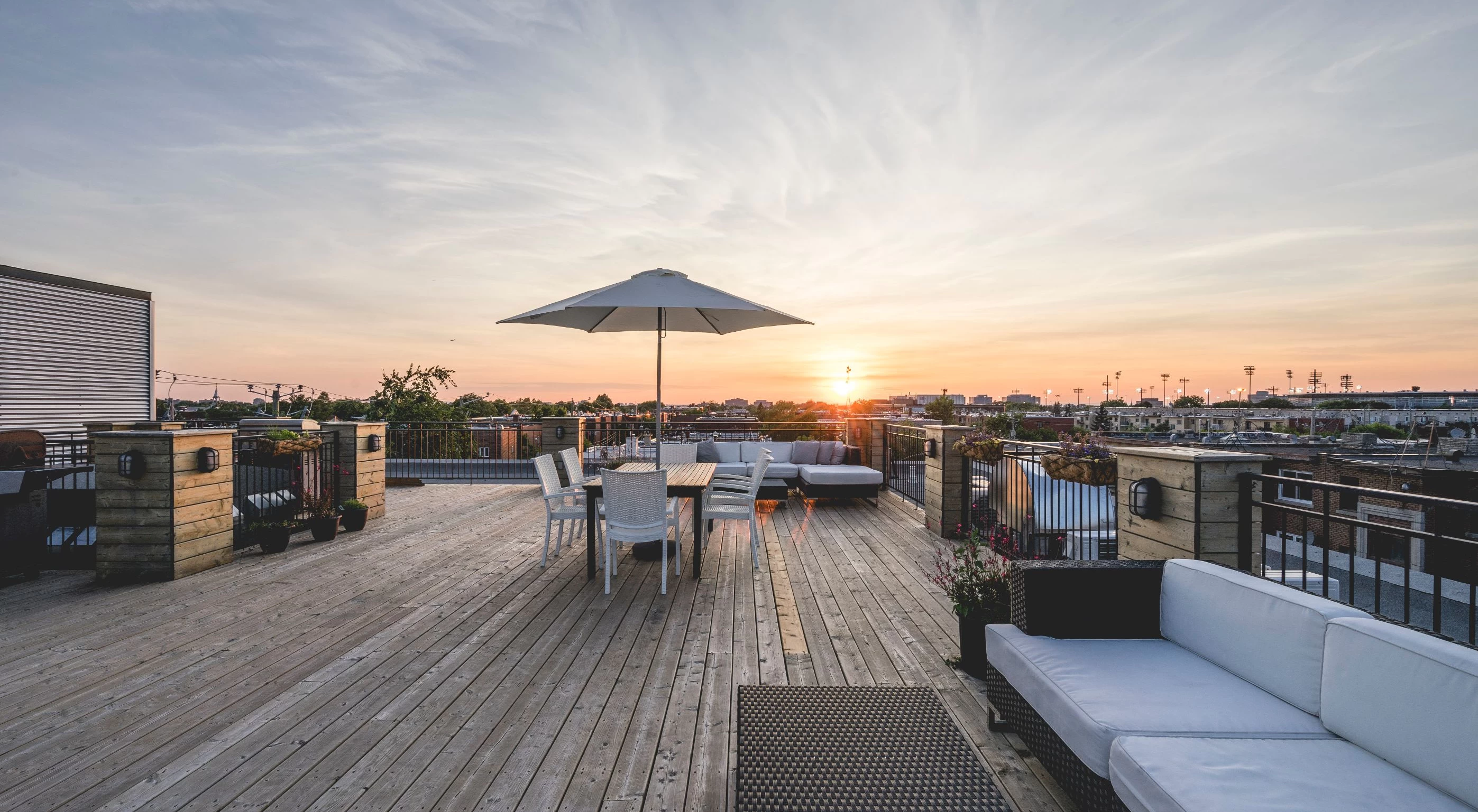 Photo d'une terrasse sur le toit